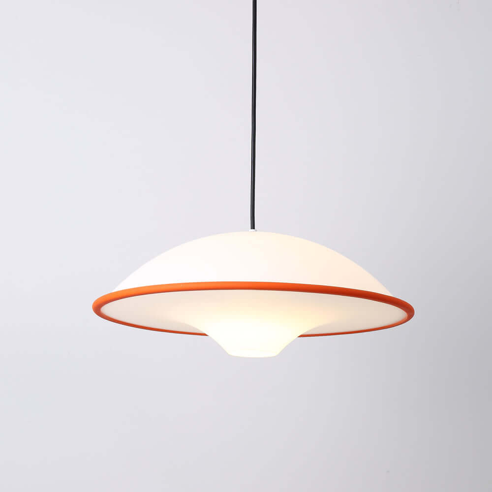 Moderne UFO Pendellampe i Akryl & Metal - Ø45cm