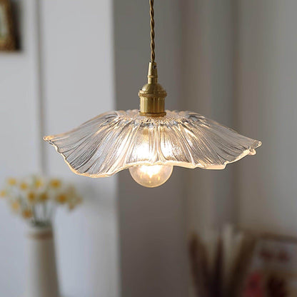 Elegant Blomsterglas Pendel - 28cm
