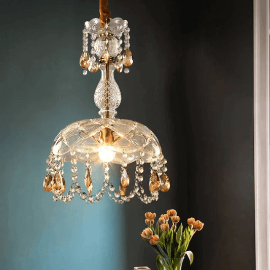 Elegant Krystal Lysekrone - Designer Pendel Lampe