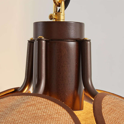 Elegant Blomster Væglampe 52cm - Metal & Hør