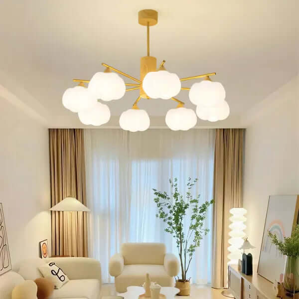 Moderne Loftslampe i Træ & Metal