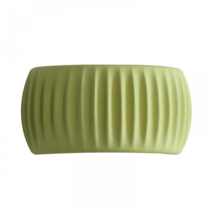 Ribbet Væglampe i Harpiks - Art Deco Design