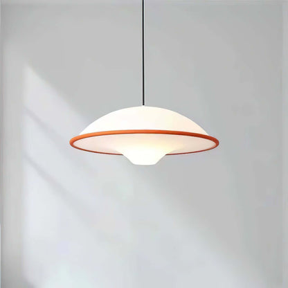 Moderne UFO Pendellampe i Akryl & Metal - Ø45cm