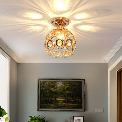 Luksus Guld Kugle Loftslampe | Elegant Design