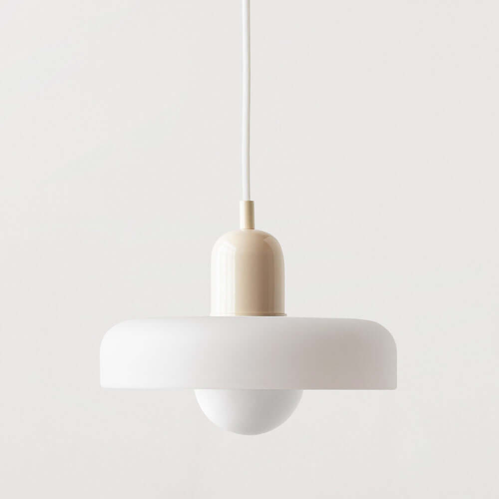 Farvet Glas Pendellampe - Bauhaus Design