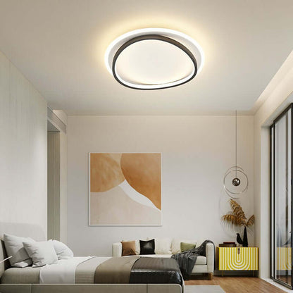 Elegant Loftslampe i Sort/Guld
