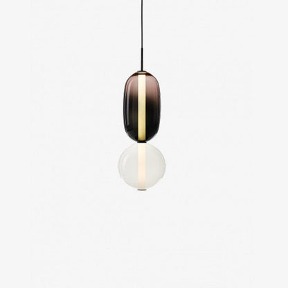 Farverig Glas Pendel - Moderne Designlampe
