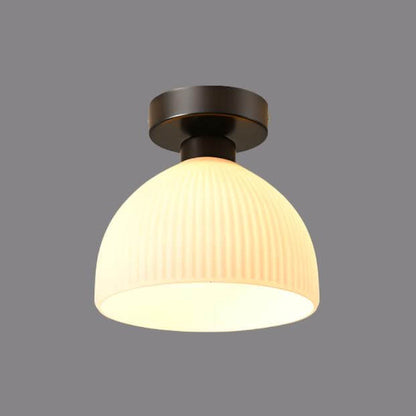 Elegant Mælkehvid Glas Loftslampe
