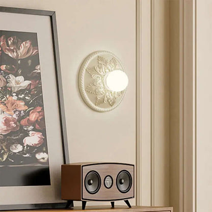 Moderne Harpiks Væglampe i Mælkekaffe