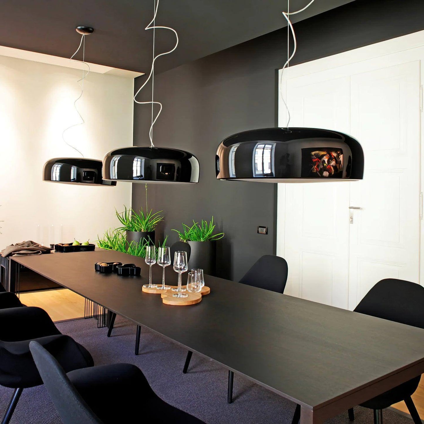 Moderne Pendellampe i Aluminium og Polykarbonat