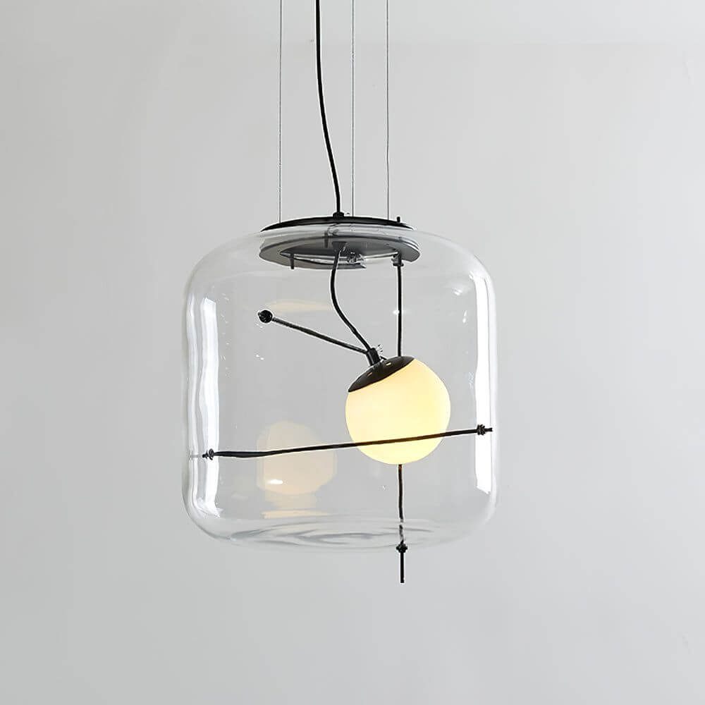 Elegant Glas Pendellampe - 30cm