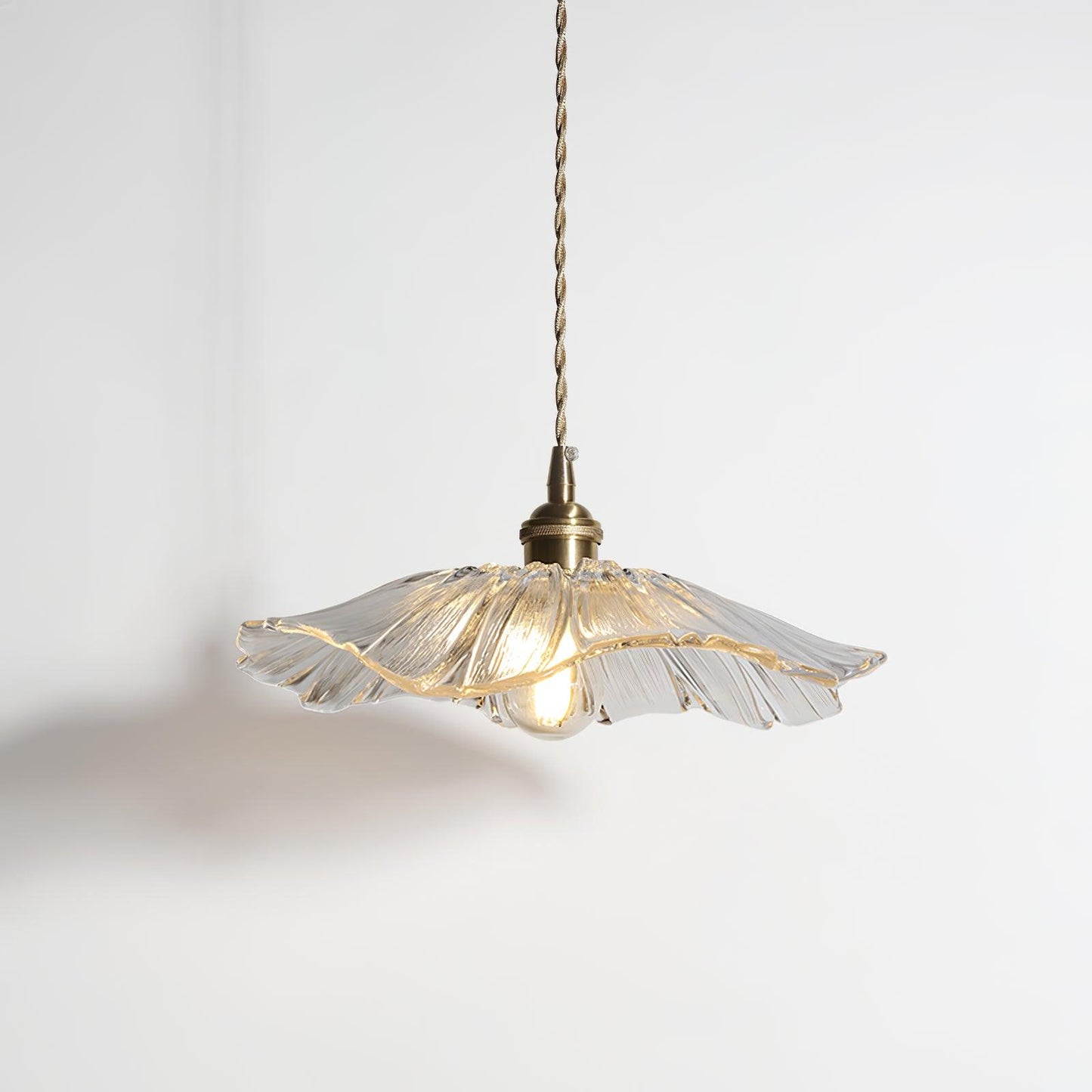 Elegant Blomsterglas Pendel - 28cm