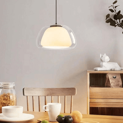 Elegant Jelly Pendellampe i Mælkeglas