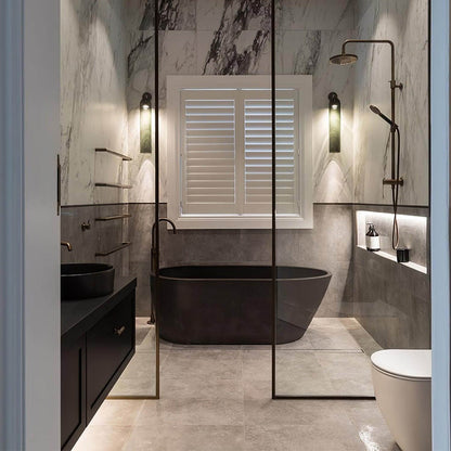 Elegant Kunstglas Lampe - Dia 10cm x H 48cm