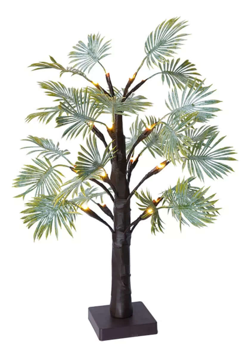 LED Julepalmelys - Batteridrevet & Varm Hvid