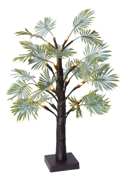 LED Julepalmelys - Batteridrevet & Varm Hvid