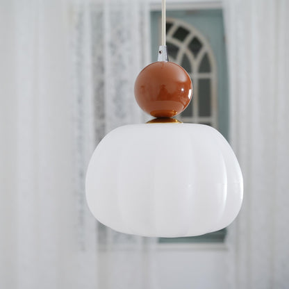 Elegant Græskarformet Pendellampe - 14cm