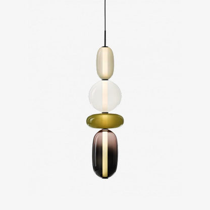 Farverig Glas Pendel - Moderne Designlampe