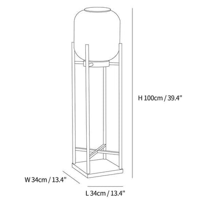 Solcelle gulvlampe lanterne udendørs