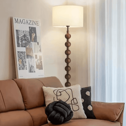 Elegant Gulvlampe i Træ - Japandi Stil