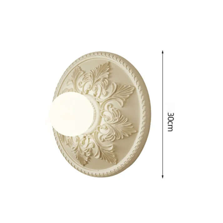 Moderne Harpiks Væglampe i Mælkekaffe