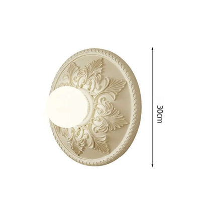 Moderne Harpiks Væglampe i Mælkekaffe