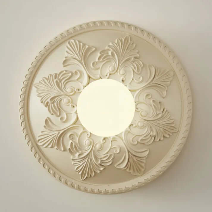 Moderne Harpiks Væglampe i Mælkekaffe