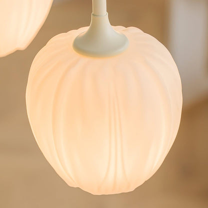 Elegant Matcha Lysekrone i Tulipandesign