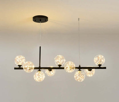 Elegant Pendellampe i Glas og Metal - 83x24cm