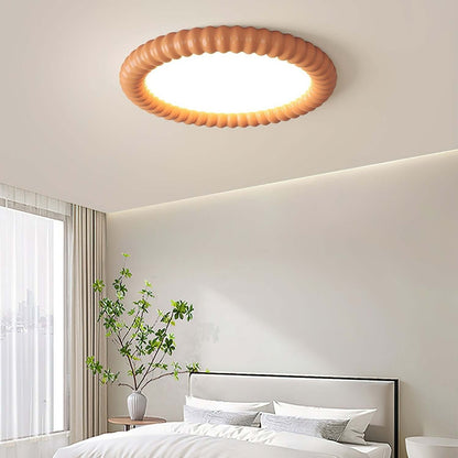 Modern LED Loftlampe med Bølget Design, 50cm