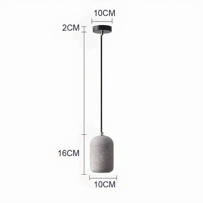 Moderne Cement Pendellampe - Dia 16cm