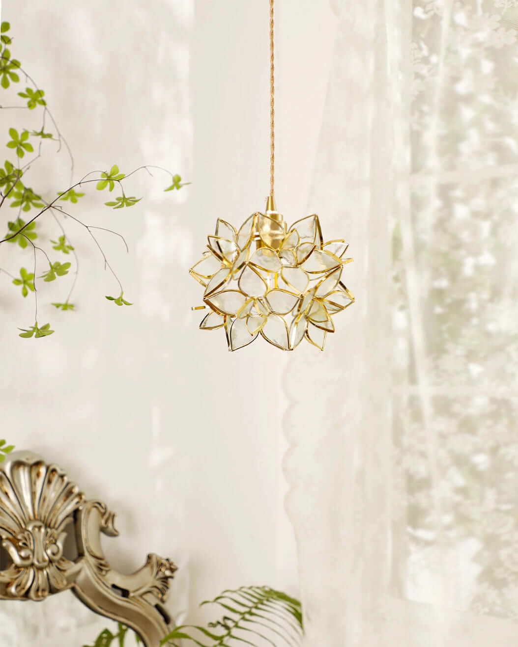 Elegant Kapiz Pendellampe