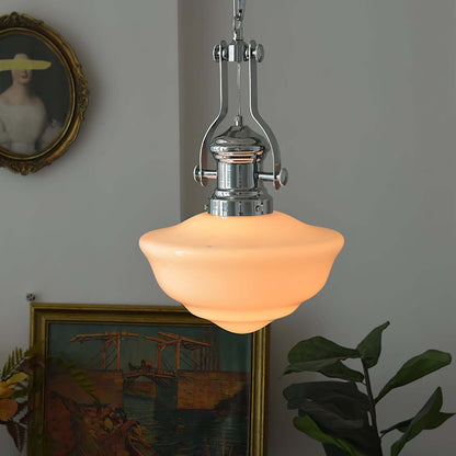 Elegant Skolehus Pendellampe - 30cm Glas