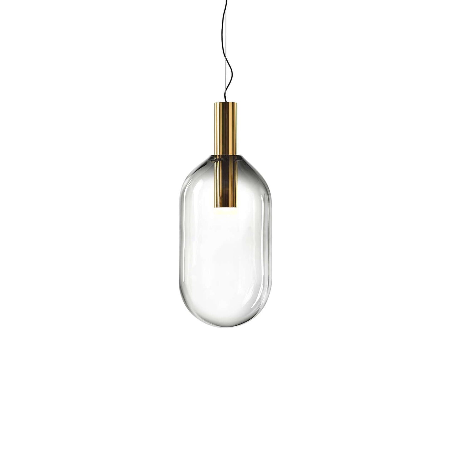 Elegant Pendel Lampe i Glas & Metal - Isabel