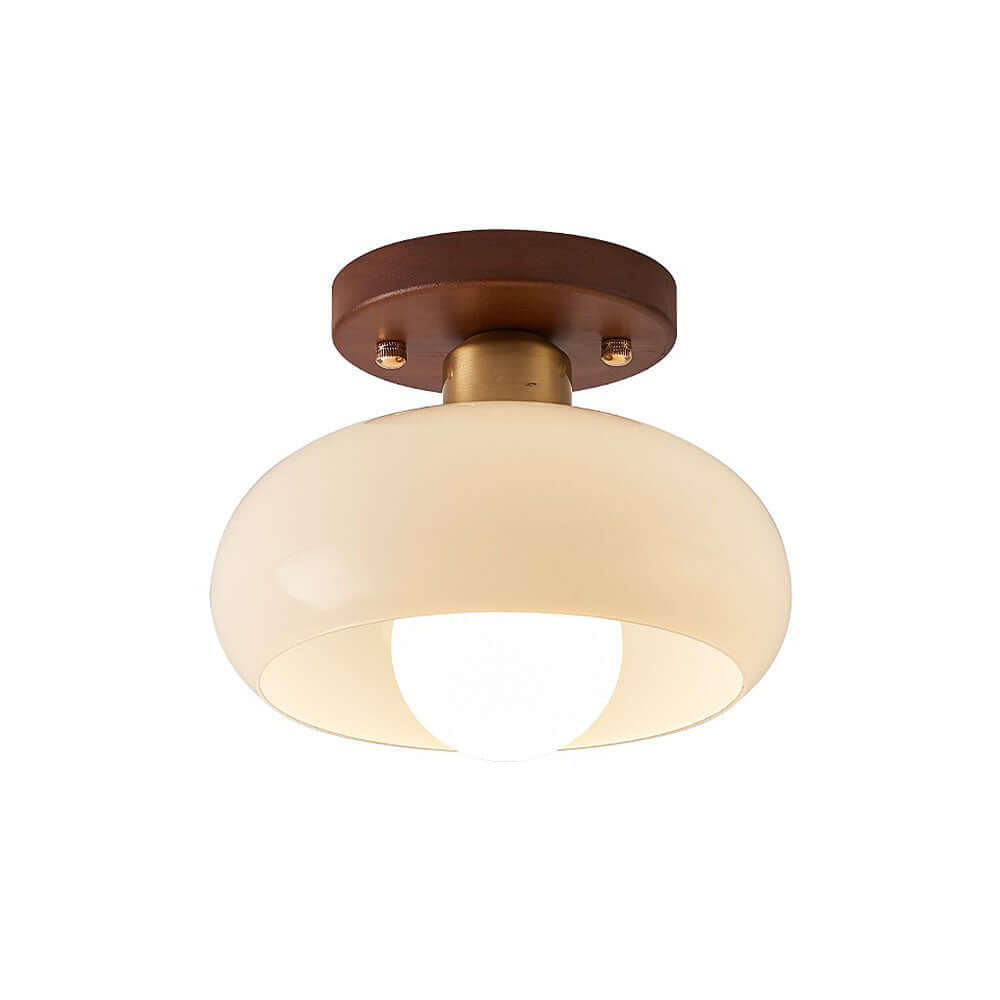 Vintage Hvid Lille Loftslampe