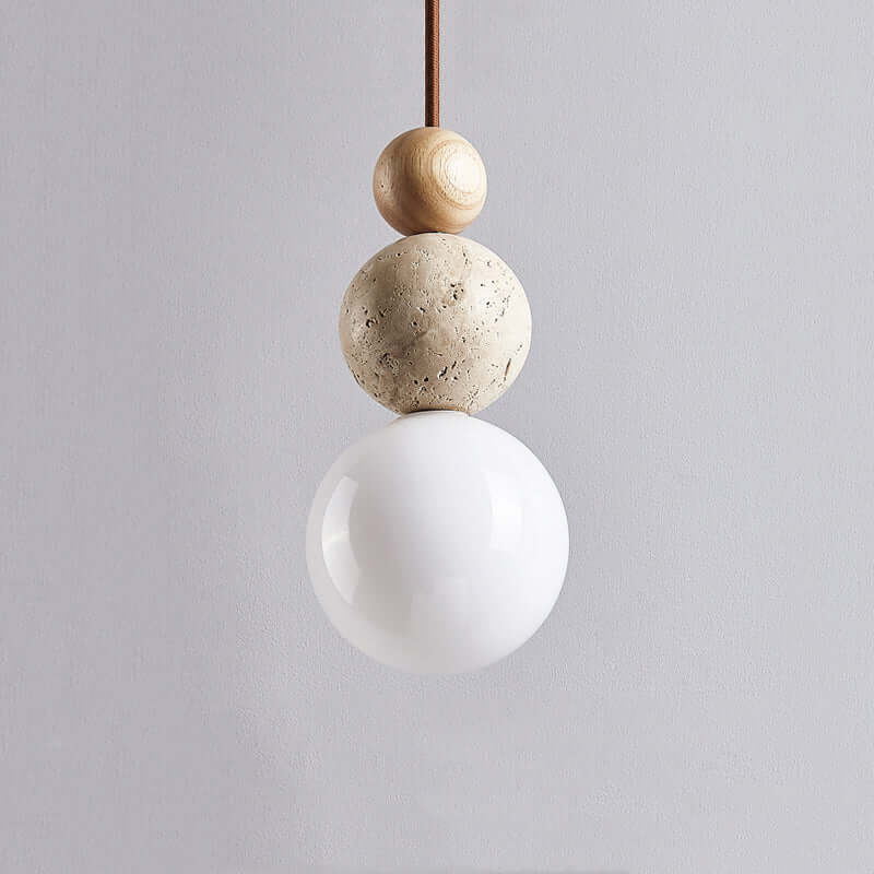 Elegant Travertin Pendellampe - Moderne Design