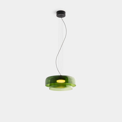 Elegant Glasloftlampe med LED | Justerbar