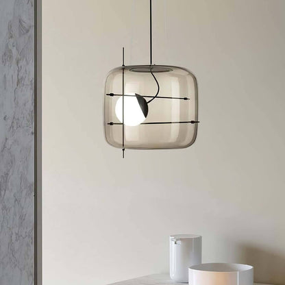 Elegant Glas Pendellampe - 30cm