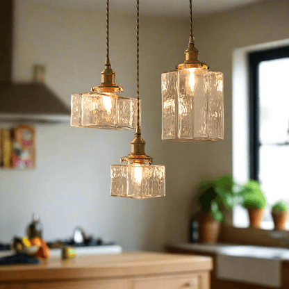 Elegant Retro Glas Hængelampe - 3 Størrelser