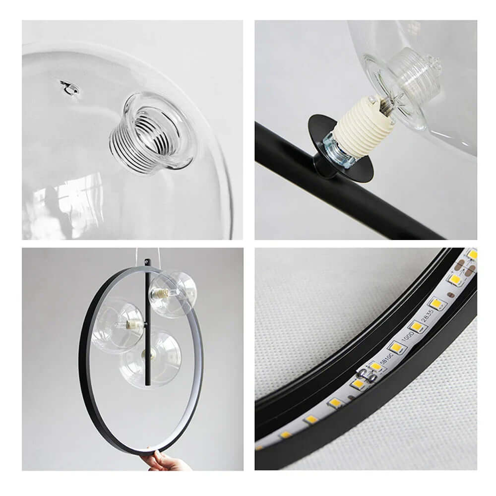Moderne Bobleglas Pendellampe