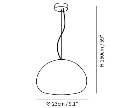 Elegant Dampet Bolle Pendellampe