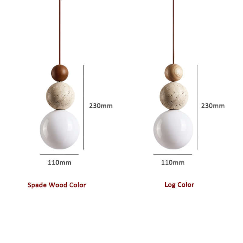 Elegant Travertin Pendellampe - Moderne Design