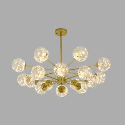 Elegant Glaskugle Lysekrone