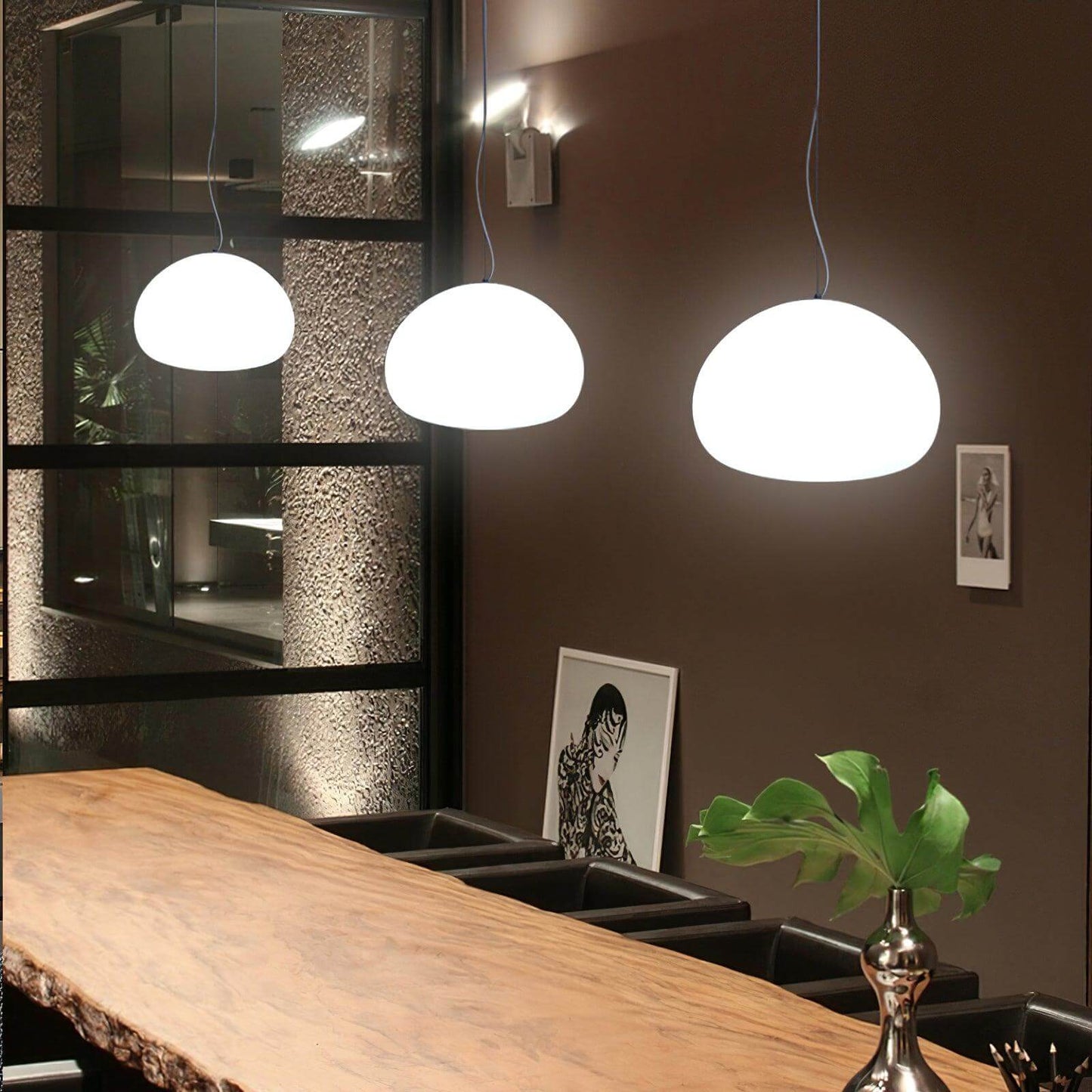 Elegant Dampet Bolle Pendellampe