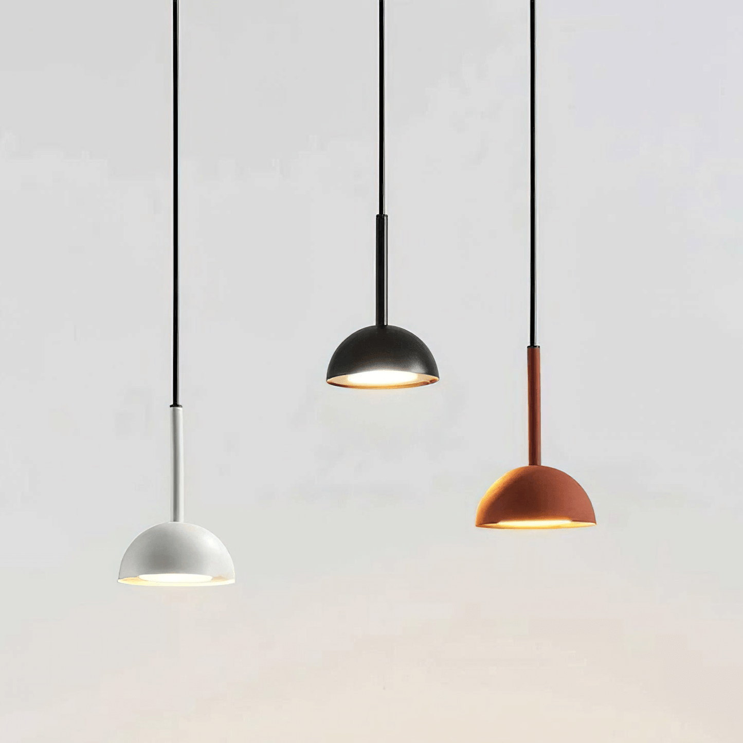 Elegant Geometrisk Metal Pendellampe