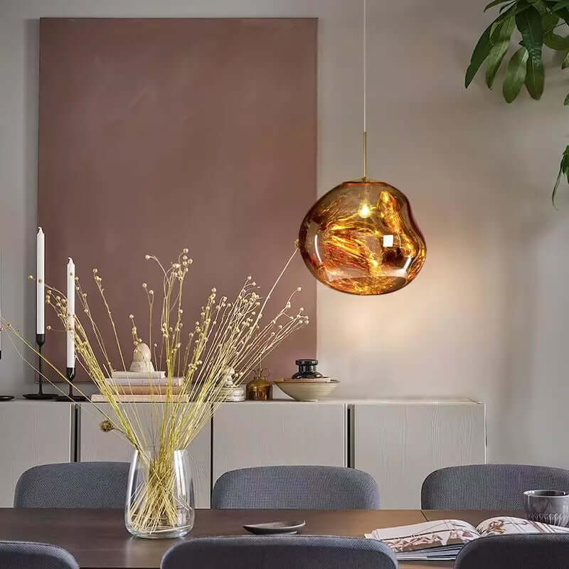 Smeltende Pendellampe, Moderne Design, Metal