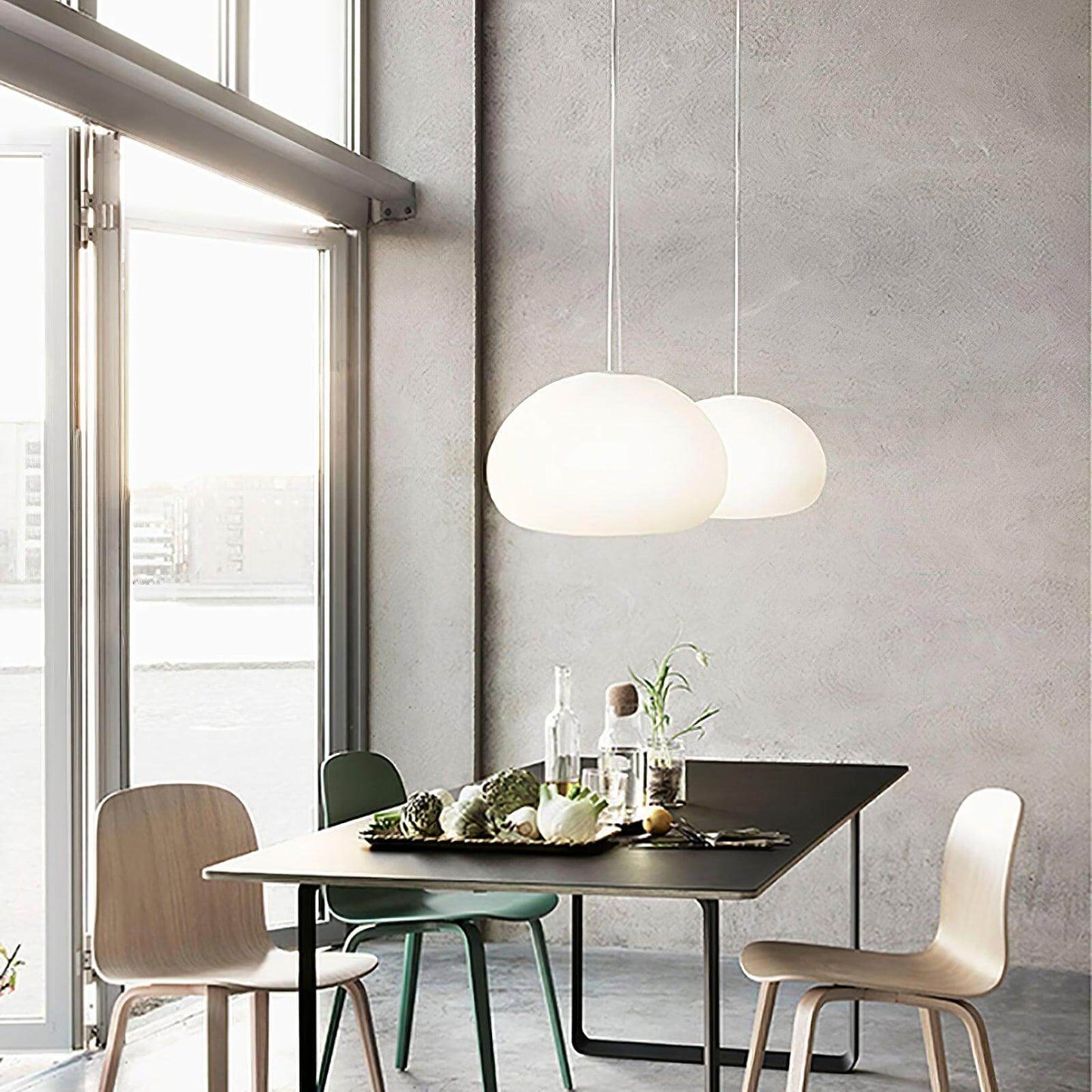 Elegant Dampet Bolle Pendellampe