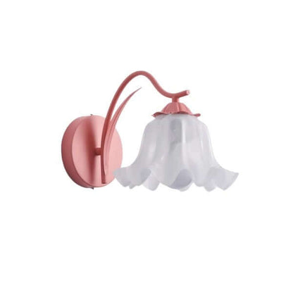 Elegant Retro Blomster Væglampe