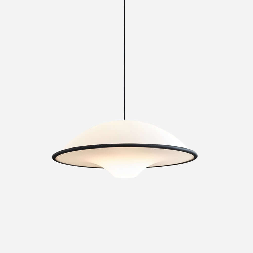 Moderne UFO Pendellampe i Akryl & Metal - Ø45cm