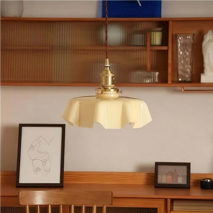 Elegant Retro Blomsterlampe i Glas